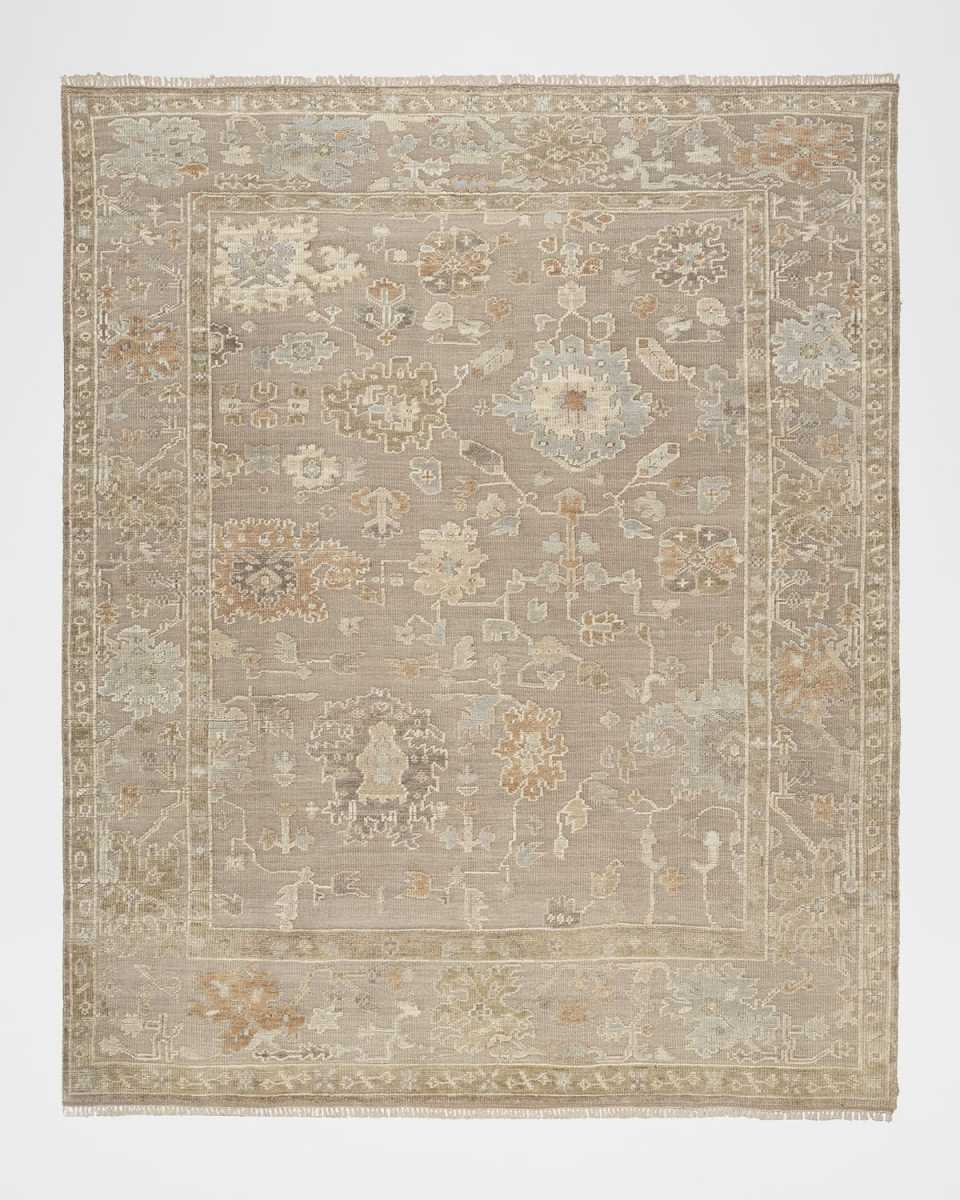 Whispers Taupe Hand-Knotted Rug, 9' x 12'